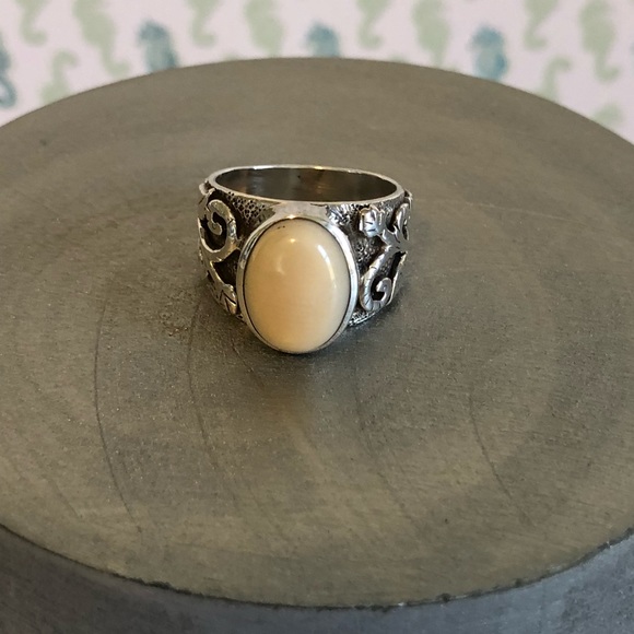 Silpada Retired Bamboo Coral Ring - Sz. 8 left. - Picture 2 of 5